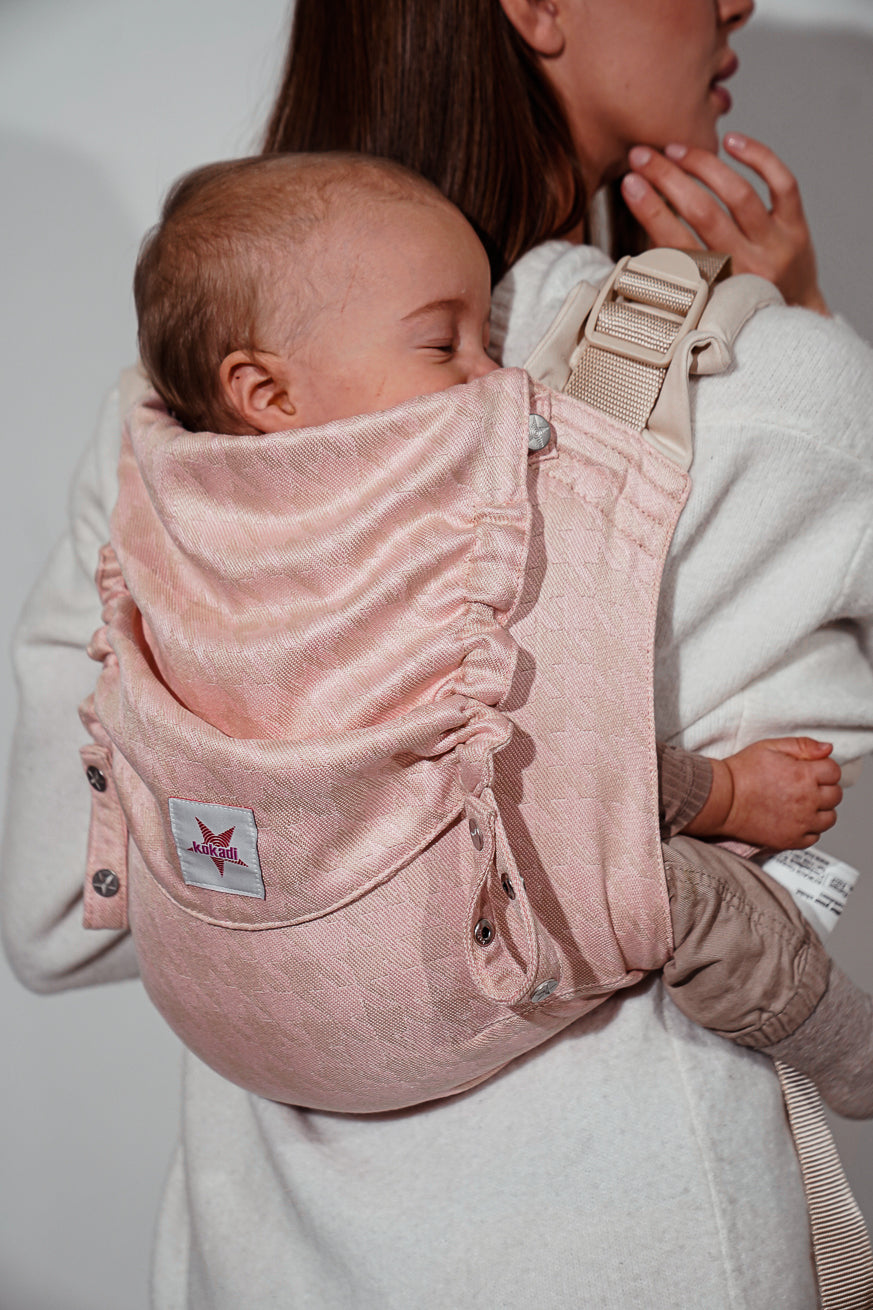 Baby Carrier Onbu Houndstooth Rose/Cream